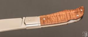    Couteau  " Lock-Back" custom par Rémi Lavialle - RWL34 et koa stabilisé