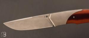  Couteau " Lock-back" custom pliant par Mathis Poujol - Micarta et RWL-34