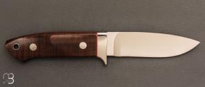    Couteau " Loveless Drop Point 4" " par Shaun Bruwer - Autralian Ringed gidgee et N690
