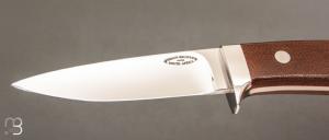   Couteau " Loveless Lamb Handled Bird " par Shaun Bruwer - Westinghouse micarta et RWL34