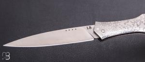    Couteau " Magna Pinna " fait main par Laraud Blade  - Acier "Pshit wash" et 14C28