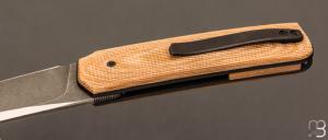   Couteau «  Small Sanjo  » par Guy Poggetti - Micarta et Elmax