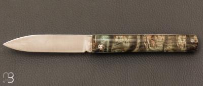 Couteau  "  L'Olonnois " de L'atelier du capitaine - Bouleau Madré