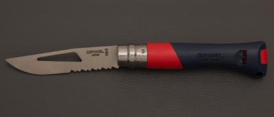   Couteau Opinel N°09 Océan rouge - Lame inox semi-crantée
