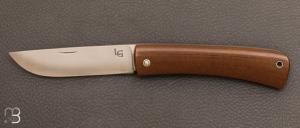Couteau "   Pilgrim " Micarta et lame 14C28 par Laurent Gaillard