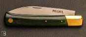 Couteau " Pradel " vintage - Stamina vert et lame acier XC75