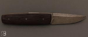   Couteau " Puukko " pliant Wengue brossé des Forges d'Haraldr