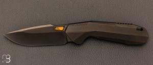 Couteau " RT-WK1-F Disassembly knife" par Remette RT - Titane et lame en M390