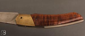    Couteau " Racer " custom par Arnaud Dallier - Gidgee et damas