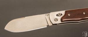  Couteau " Robusto" par Éric Parmentier - Micarta et RWL34