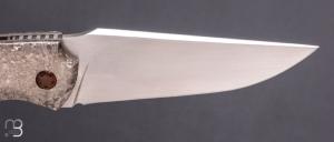     Couteau " Rocket " custom de Stéphane Sagric - Micarta et CristalTi