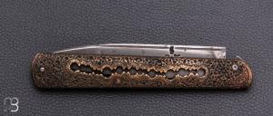    Couteau " Rouennais " par Thomas LECAS - Laiton