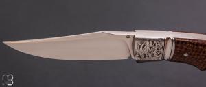    Couteau " Ryan's  " custom par Raphaël Durand - Kevlar "Thunderstrike" et RWL-34