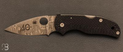 Couteau SPYDERCO Native 5 40th Anniversary Damascus Limited Edition - C41CF40TH