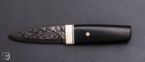  Couteau  " Shean Dhu" de Jean Paul Sire - Ebene et Damas mosa�que