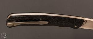  Couteau " Slipjoint " Fatcarbon® et lame en RWL34 par Grégory Picard