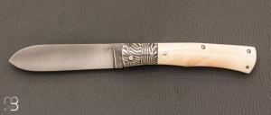  Couteau " Slipjoint " par Jesus Granda - ivoire de phacochère