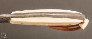 Couteau " Sparus  " fixe forgé par Guy Poggetti - Phacochère et C105