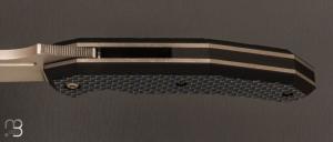 Couteau " Speartak Small " custom de GTKnives - Thomas Gony - Fibre de carbone et D2