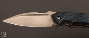 Couteau " Speartak Small " custom de GTKnives - Thomas Gony - Fibre de carbone et D2