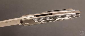 Couteau  "  Stinger " custom de Stéphane Sagric - Fatcarbon® et Zirconium