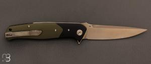 Couteau  "  Swordfish " liner-lock G10 noir/vert par Bestech Knives - BG03A