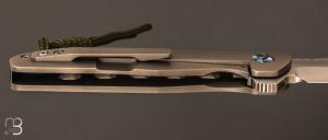 Couteau " Talon Flipper " Titane et lame en CPM 154 par Pena Knives