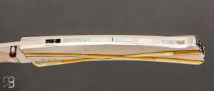    Couteau " Voyager " custom par Koji Hara - Nacre et Cowry Y