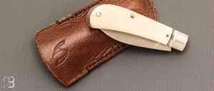 Couteau " Wharmcliffe Trapper 2 lames " par Aleksandr Vetrov - Micarta / M390