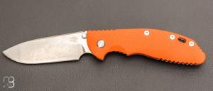   Couteau " XM-24 " par Rick Hinderer - G10 orange et lame en S35VN