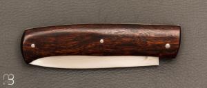   Couteau " Drop " slipjoint  custom par Raphaël Durand - Bois de fer et RWL34