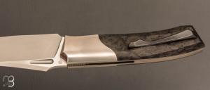 Couteau " custom " de Berthelemy Gabriel - La Forge Agab - Fibre de carbone et RWL34