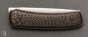  Couteau " custom " par Guy Poggetti - Fibre de carbone et Elmax