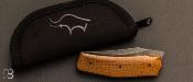 Couteau custom micarta et lame en elmax par Guy Poggetti