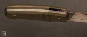Couteau custom pliant par David Lespect - G-10 et C105