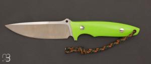 Couteau "  Fighter  " droit de Sergei Shidlovskii - G10 vert