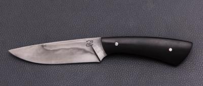  Couteau droit par Nicolas Mestrallet - Atelier du couteau de Vaunaveys - Acier C130 et ébène