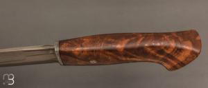 Couteau Droit par Jean Paul Sire - Noyer et lame damas
