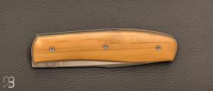 Couteau " liner lock " custom de David Lespect - Buis et C105