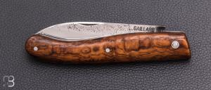 Couteau "slipjoint " par Laurent Gaillard - Châtaignier et lame en XC75