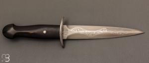  Dague " Kriss " de Jean Paul Sire - Ébène et Damas