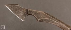 Couteau  " Neck knife " 80CrV2 Stonewashed de Eliott Robinson