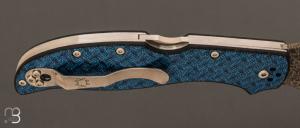    Couteau  "  STRETCH 2 XL BLEU DAMAS " SPRINT RUN 2023 par Spyderco - C258GFBLP