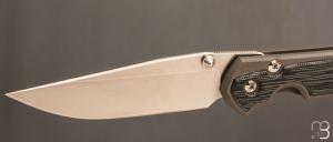  Couteau Sebenza 31 Large Black Micarta inlay  " L31-1200 de Chris Reeve 