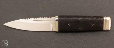 Couteau " Sgian Dubh " morta et D2 par Pierre Chémereau - Coutellerie PER