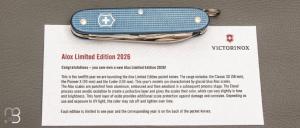    Couteau suisse Victorinox " Pioneer X Alox Édition Limitée 2026 - Glacial Blue " 0.8231.L26