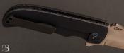 Couteau "Bluephin" tactique custom Frame-lock flipper par Pohan Leu