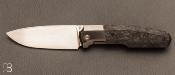 Couteau " Fif23 by CKF " zirconium et fibre de carbone marble par CKF Knives et Philippe Jourget