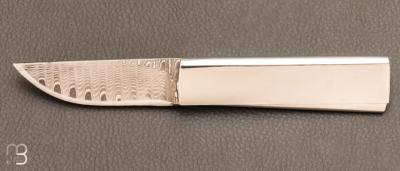    Couteau "tri-folder" lame damas par Roberto Ottonello