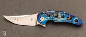 Couteau pliant custom Instigator Mokuti de Jeff VanderMeulen